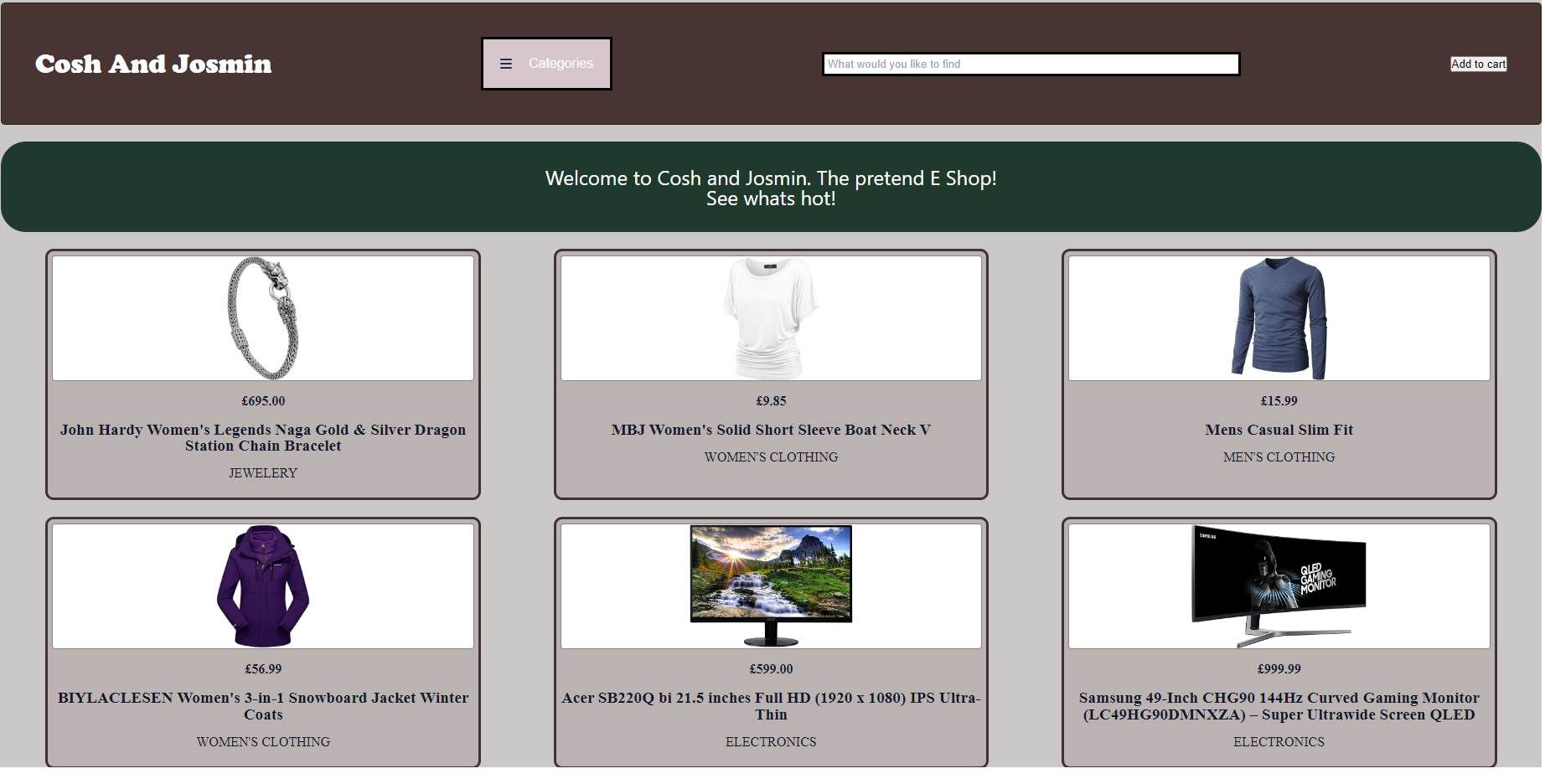 first draft of website