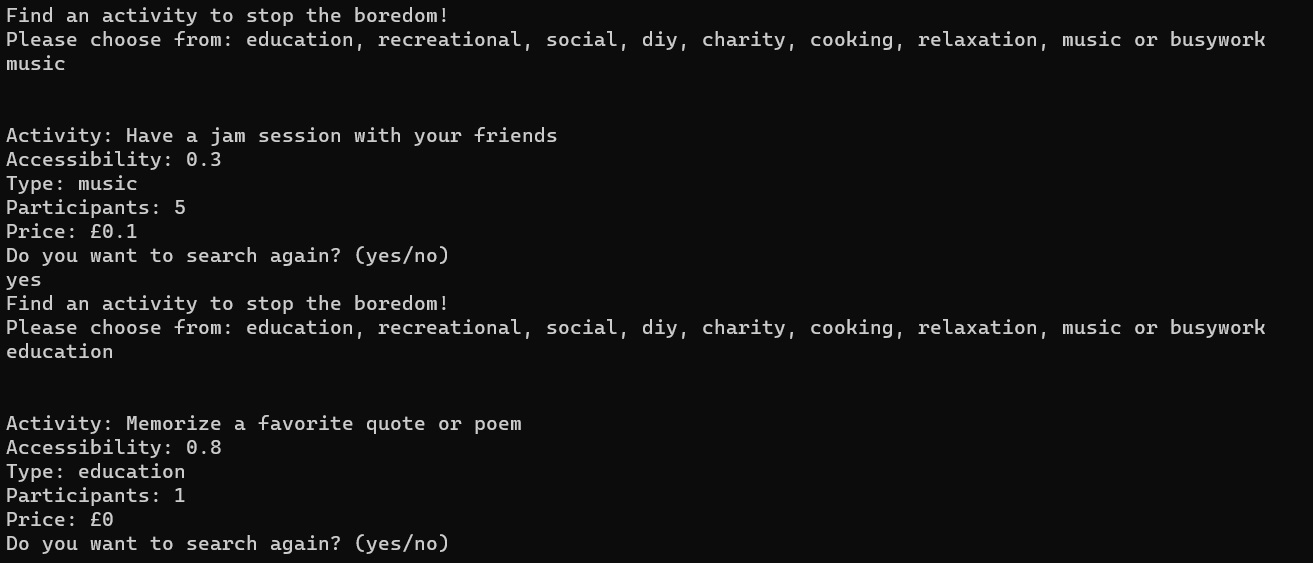 Bored API